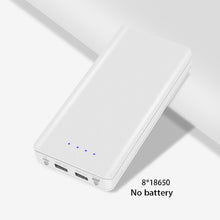 Load image into Gallery viewer, Micro Type C USB Ports DIY Powerbank Case 18650 Battery LED Light Charging Digital Display Power bank Kit Parts External Charger