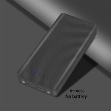 Load image into Gallery viewer, Micro Type C USB Ports DIY Powerbank Case 18650 Battery LED Light Charging Digital Display Power bank Kit Parts External Charger