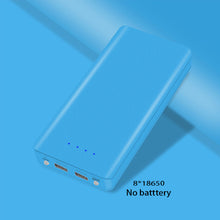 Load image into Gallery viewer, Micro Type C USB Ports DIY Powerbank Case 18650 Battery LED Light Charging Digital Display Power bank Kit Parts External Charger