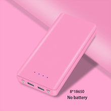 Load image into Gallery viewer, Micro Type C USB Ports DIY Powerbank Case 18650 Battery LED Light Charging Digital Display Power bank Kit Parts External Charger